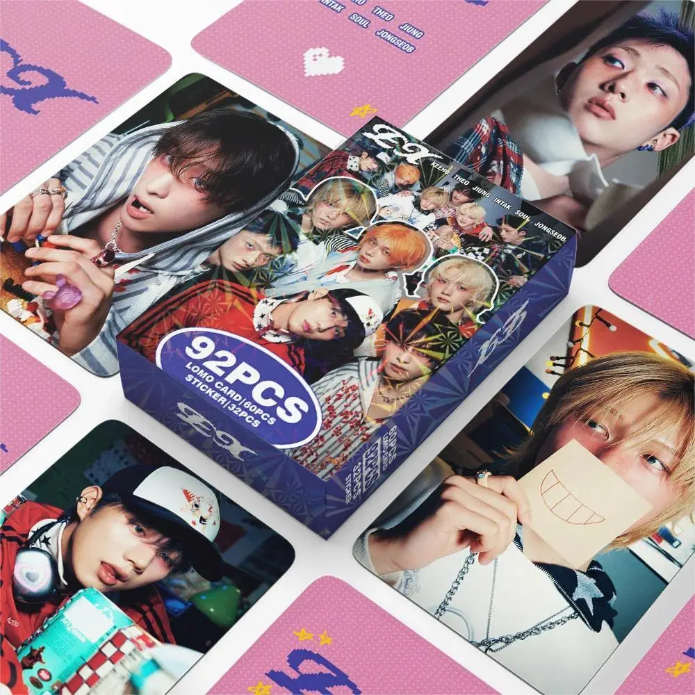 92-Piece P1Harmony Album Collection Spot Photo Cards Set - HD Printed LOMO Photocards, Stickers for Korean Stars Fans (xk94609-p1harmony)