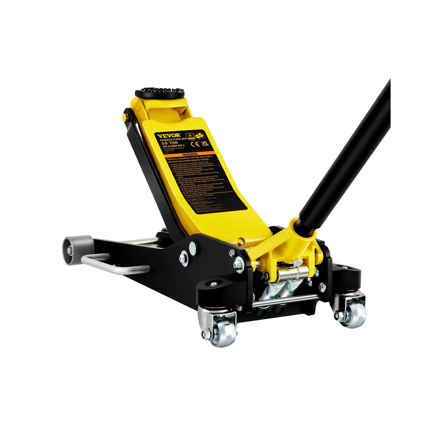 【DealsForYouDays】VEVOR Floor Jack, 3 Ton Low Profile Floor Jack, Aluminum and Steel Racing Floor Jack with Dual Pistons Quick Lift Pump, Floor Jack Lifting Range 3-6/11"-19-11/16"