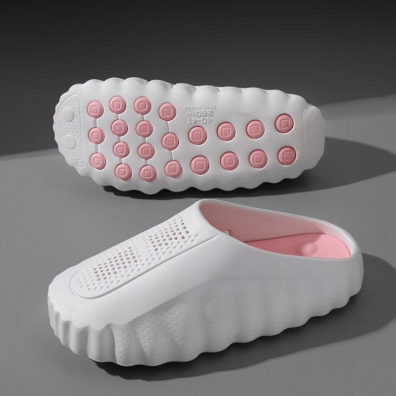 Massage Cloud Slides for Women Men, Orthopedic Foot Massage Slippers with Acupressure Nodes, Non-Slip Thick Cushion Pillow Slides, Breathable Indoor Outdoor House Shoes for Shower, Pool, Beach, Recovery