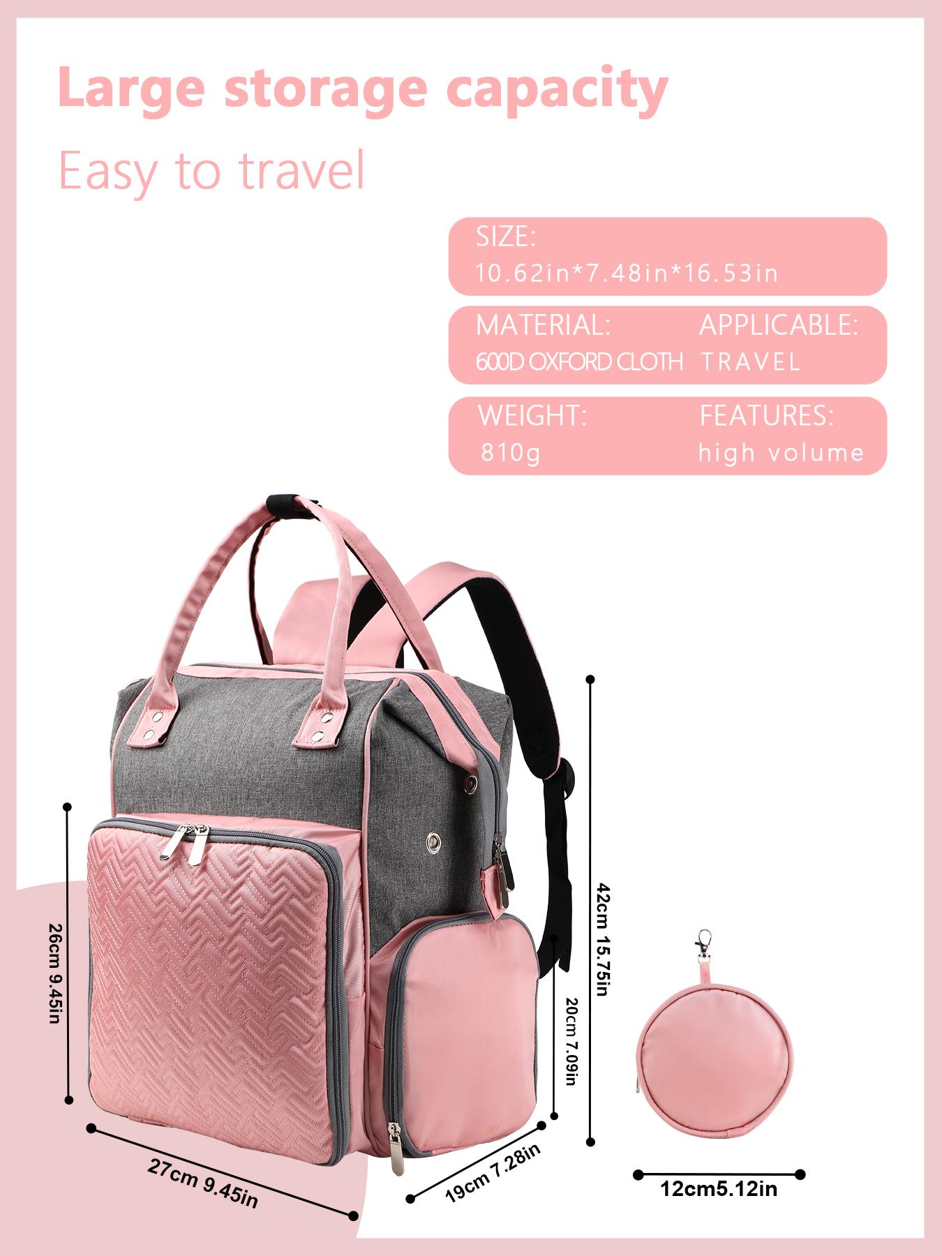 Knitting Tool Storage Bag, Portable Large Capacity Travel Organizers, Outdoor Travel Bag with External USB