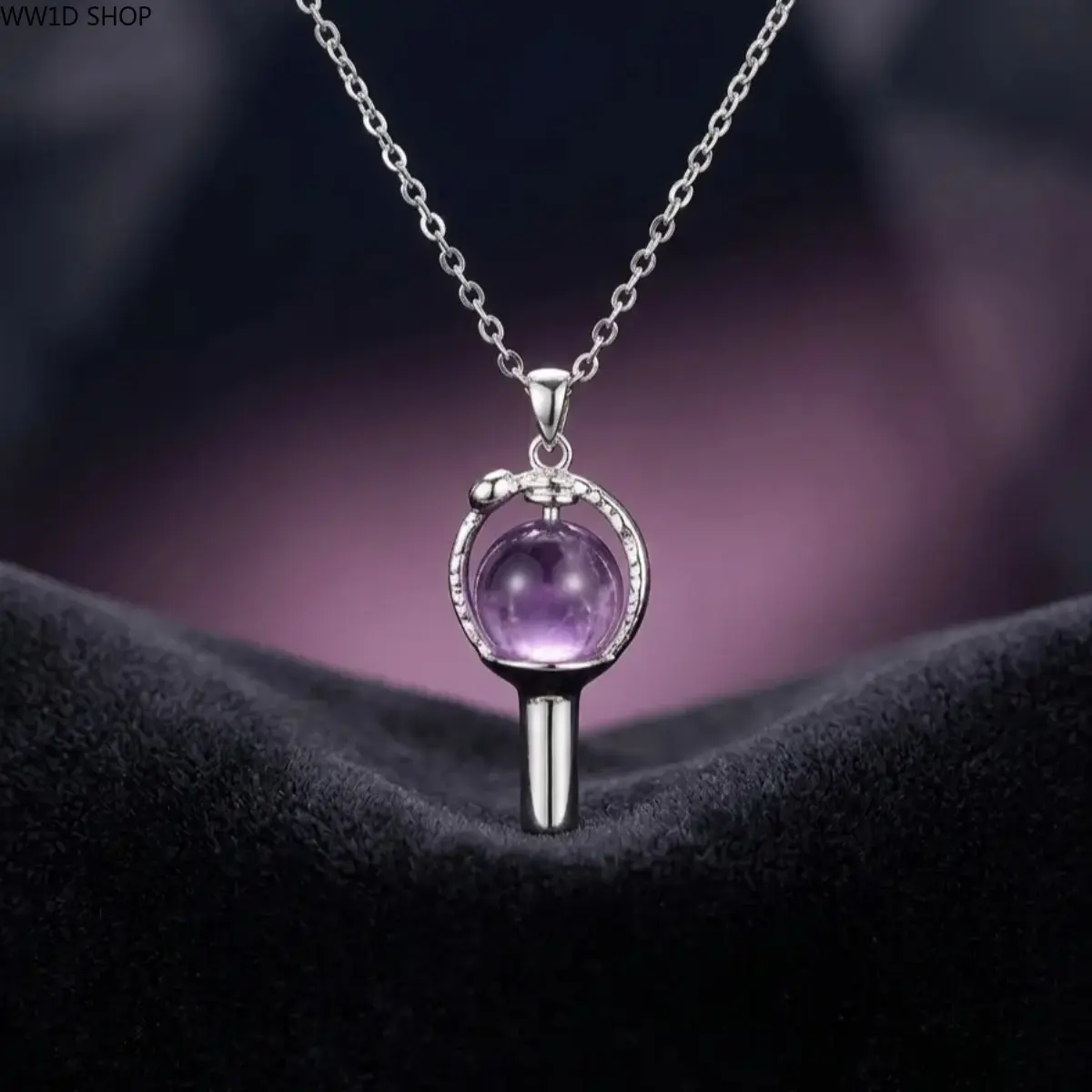 KPop Light Stick Pendant Necklace, ARMY Inspired Collarbone Choker for Women and Men, Men's Accessories & Fan Gift for Concert Enthusiasts, Accessories Adults, Concerts, Gift For Fans, 7G, Casual, Unisex, Fan Gift Ready