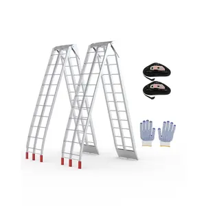 Heavy Duty Aluminum Motorcycle Loading Ramp – 750 lbs Capacity – Lightweight Folding Design – 89 x 12 in – Ideal for Pickup Trucks & Dirt Bikes