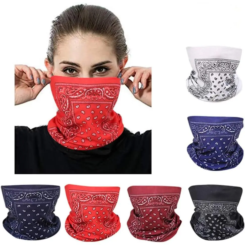 Face Mask Multi Bandana Neck Gaiter Seamless Magic Headband Outdoor Face Scarf for Dust Wind and UV Resistance