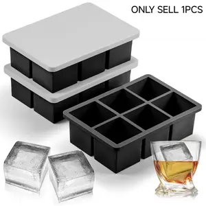 Large Ice Cube Mold Silicone, Beverage Special Large Block Silicone Ice Maker Mold, Modern Style Drink Ice Cube Mold