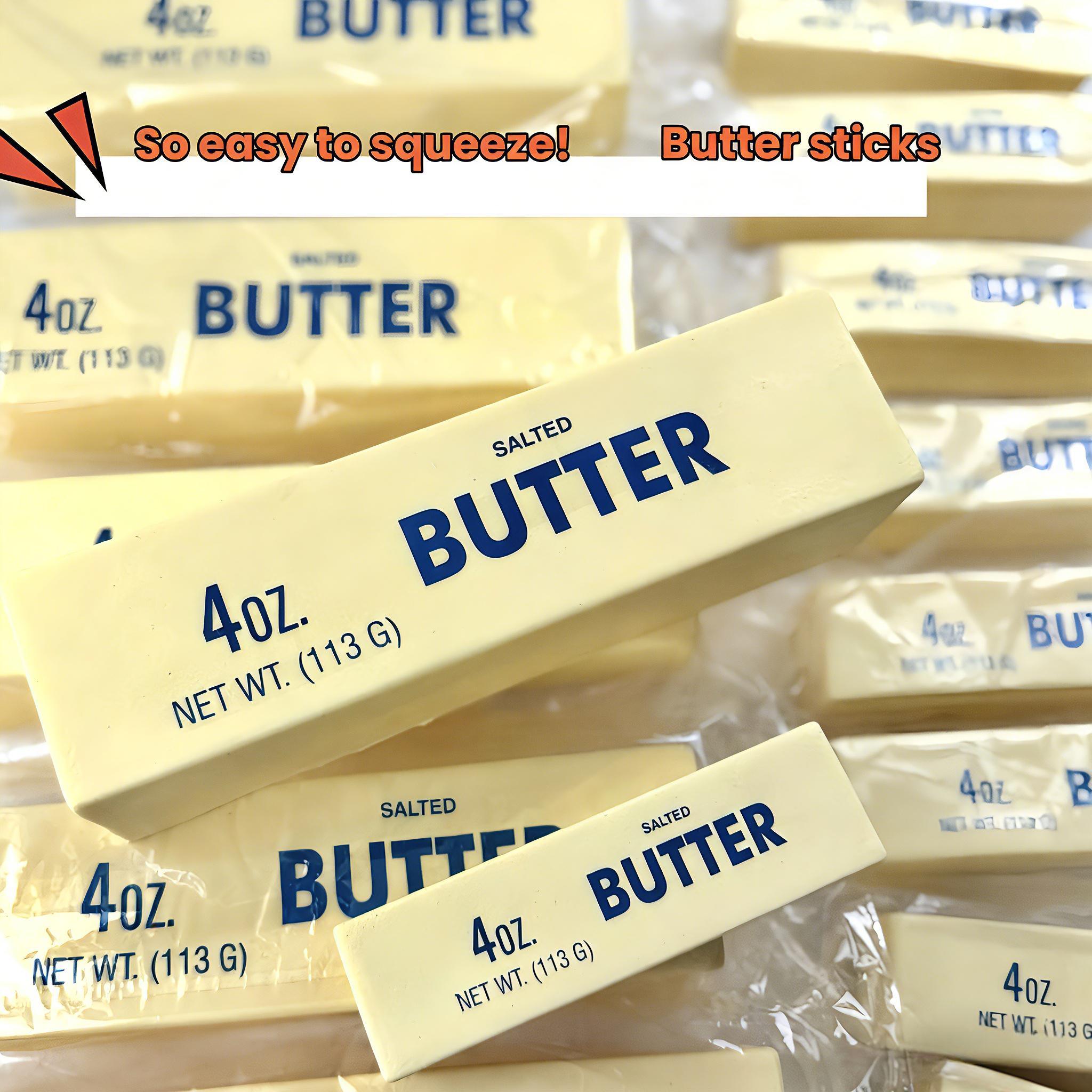 New ultra-soft, slow-rebound butter stick stress-relieving squeeze toy – a stress-relieving toy that mimics real food models, unique and fun.dumpling mega squishy Sticker Book Vintage LED Light Blocking for Smart Glasses