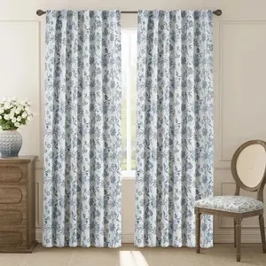 Botanical Vine Brushstroke Curtains