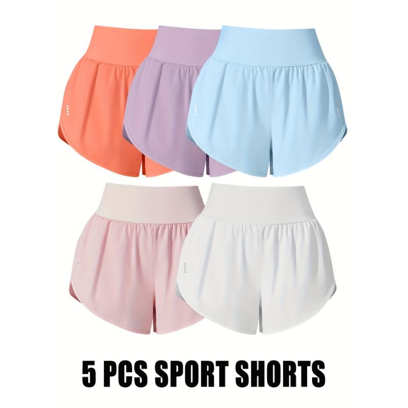 Set of Five Women'S Casual Sports Shorts