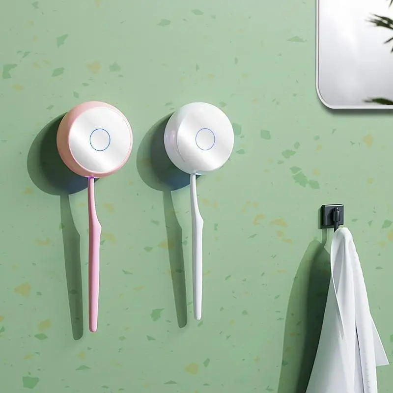 White toothbrush disinfection box, toothbrush disinfection box, integrates ultraviolet sterilization and drying functions, deeply cleans the brush head, and takes care of oral health in an all-round way