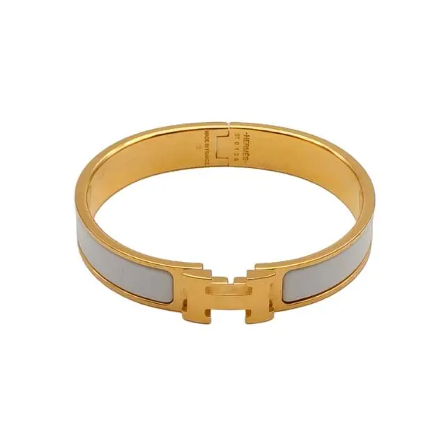 Pre-owned HERMES Clic H Enamel H Buckle Bracelet P226055492