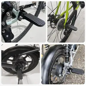Aluminum Alloy Folding Bike Pedal, Mini Wide Non-Slip Pedals, Durable Replacement Parts for Electric Bicycle, Mountain Bike & City Commuting