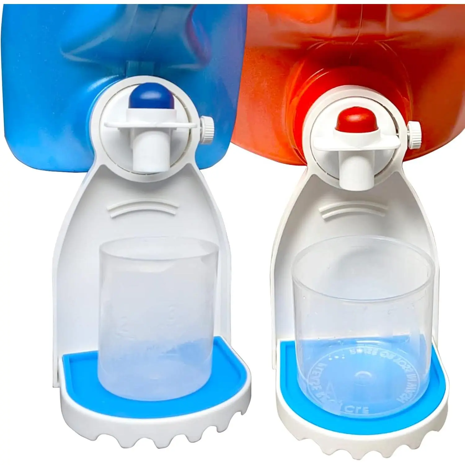 2 Pcs Laundry Detergent Cup Holder Fabric Softener Drip Catcher Soap Holder Tray Cup Stand Container Laundry Soap Station Organizer White
