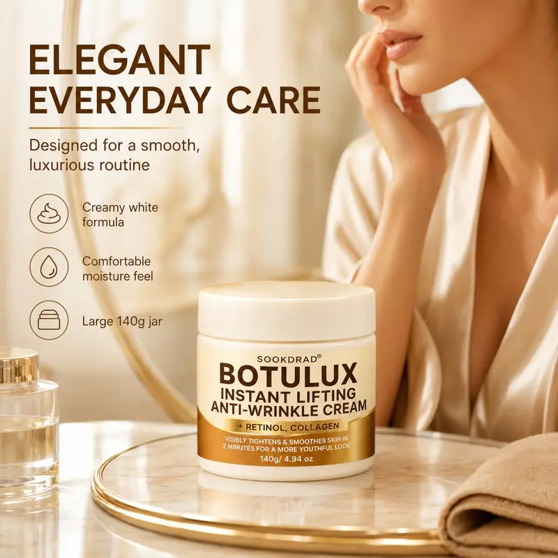 Instant Lifting Anti-Wrinkle Cream, Retinol, Collagen, Tightens Skin, Smooths Skin, 4.94 oz, Youthful Look, Skincare, 140g