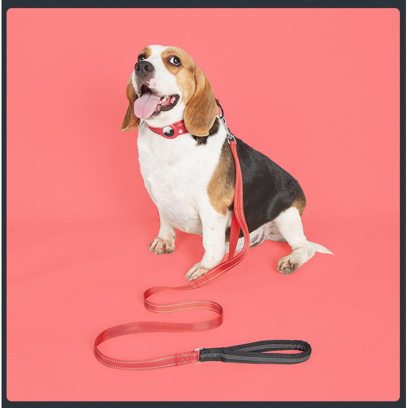 Dog GPS Tracking Collar for Medium & Large Dogs - Non-Chafing Anti-Lost Collar with Leash Attachment