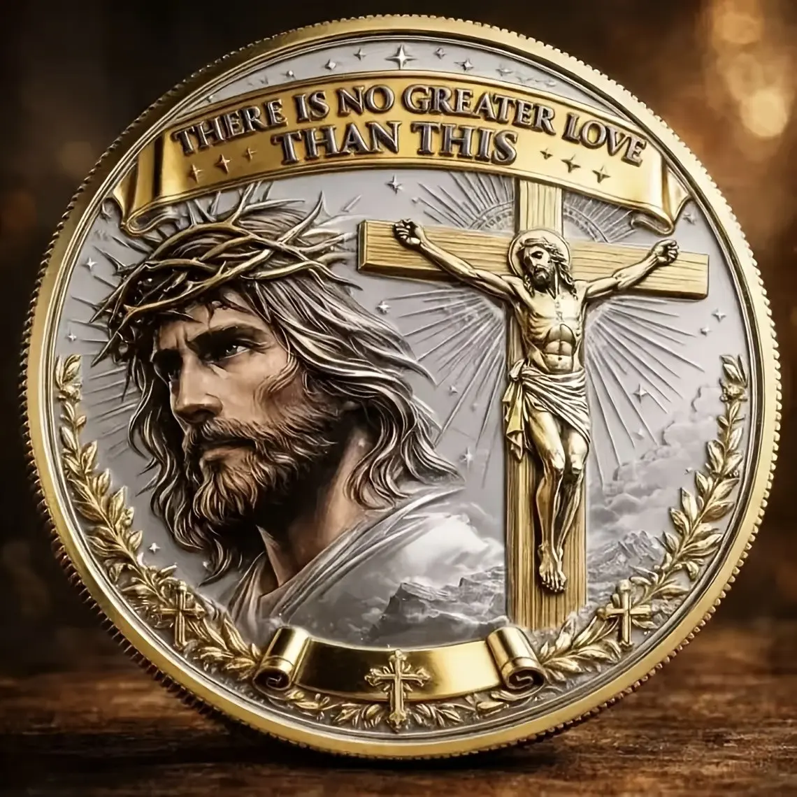 Resurrection Memorial Coin, Collectible Religious Coin, Ideal Gift for Christians, Church History Souvenir, Easter Gift, Historical Replica