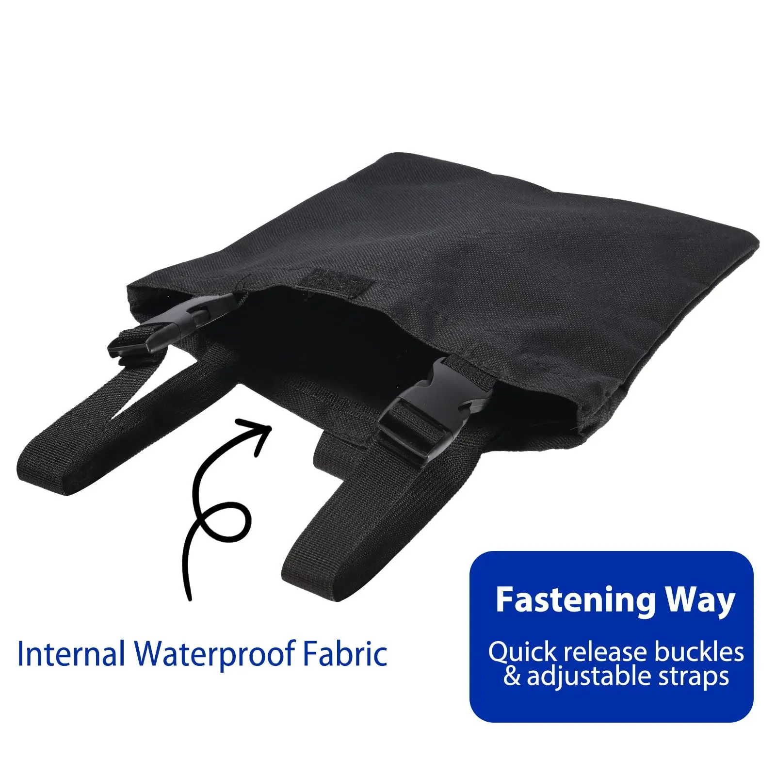 Portable Adjustable Wheelchair Urine Bag Holder with Quick Release Buckles and Adjustable Straps, Catheter Bag Support Stand, Waterproof Urinary Drainage Bag Cover, Travel-Friendly Medical Accessory