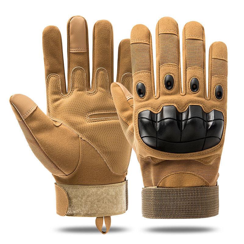 Tactical all-finger gloves, breathable and non-slip, with soft joint protection, outdoor sports gloves for sports, riding, training