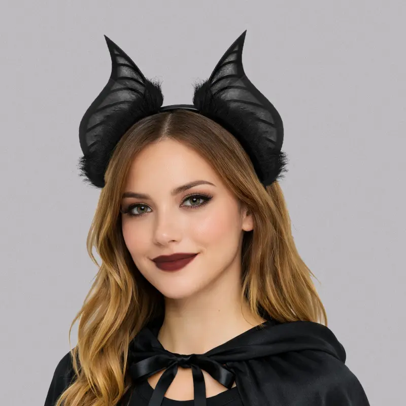 New simulated bat ear headband for Halloween cosplay party costume accessories, wholesale cross-border 2D style