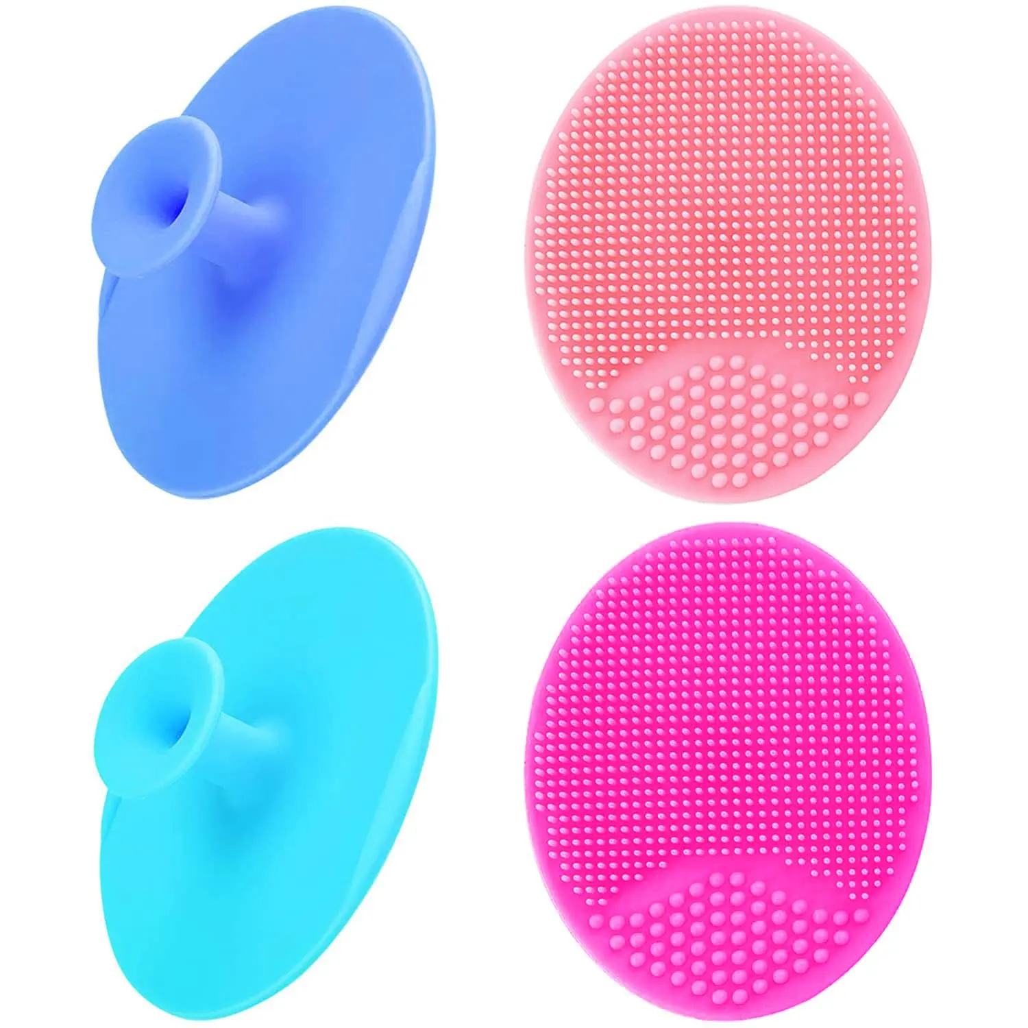 Baby Bath Brush, Baby Cradle Cap Brush, Silicone Massage Brush, Silicone Scrubbers Exfoliator Brush, Skin Scrubber Baby Essential  Dry Skin, Cradle Cap and Eczema (Small-4PCS) New model healthcare