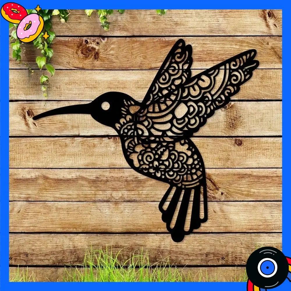 Creative Hummingbird Iron Crafts, Indoor Outdoor Wall Decoration for Bedroom Hallway, Elegant Bird Wall Art, Perfect Halloween Christmas New Year Gift