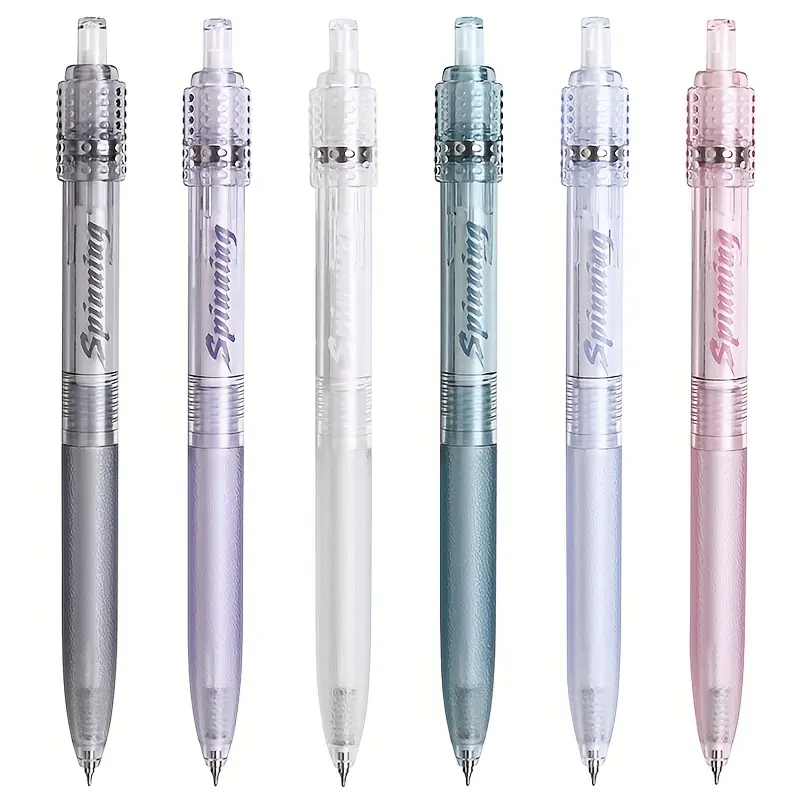 1 DOMI 868 massage wheel neutral pen, with massage raised, 0.5mm thin nib, quick-drying black ink, fun rotating pen - comfortable writing experience, rotating ball novelty stationery