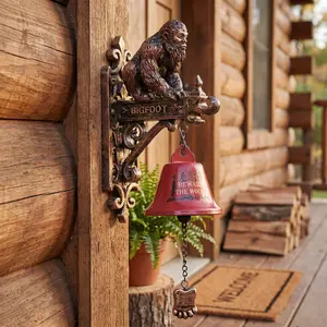 1Pcs Bigfoot Doorbell Decor – Decorative Battery-Free Spooky Sasquatch Design, Durable Resin Material, Perfect for Indoor & Outdoor Halloween Decoration, No Electricity Needed, Great for Door, Porch & Woods Theme, Halloween Gift #GLOBAL PICKS
