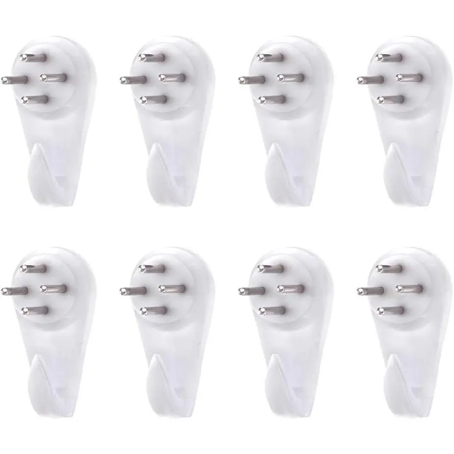 13lbs Hardwall Hanger  Hardware, Fasteners Hooks Wall Mount Non-Mark Hook Picture Photo Frame Hangers, 100 Pcs