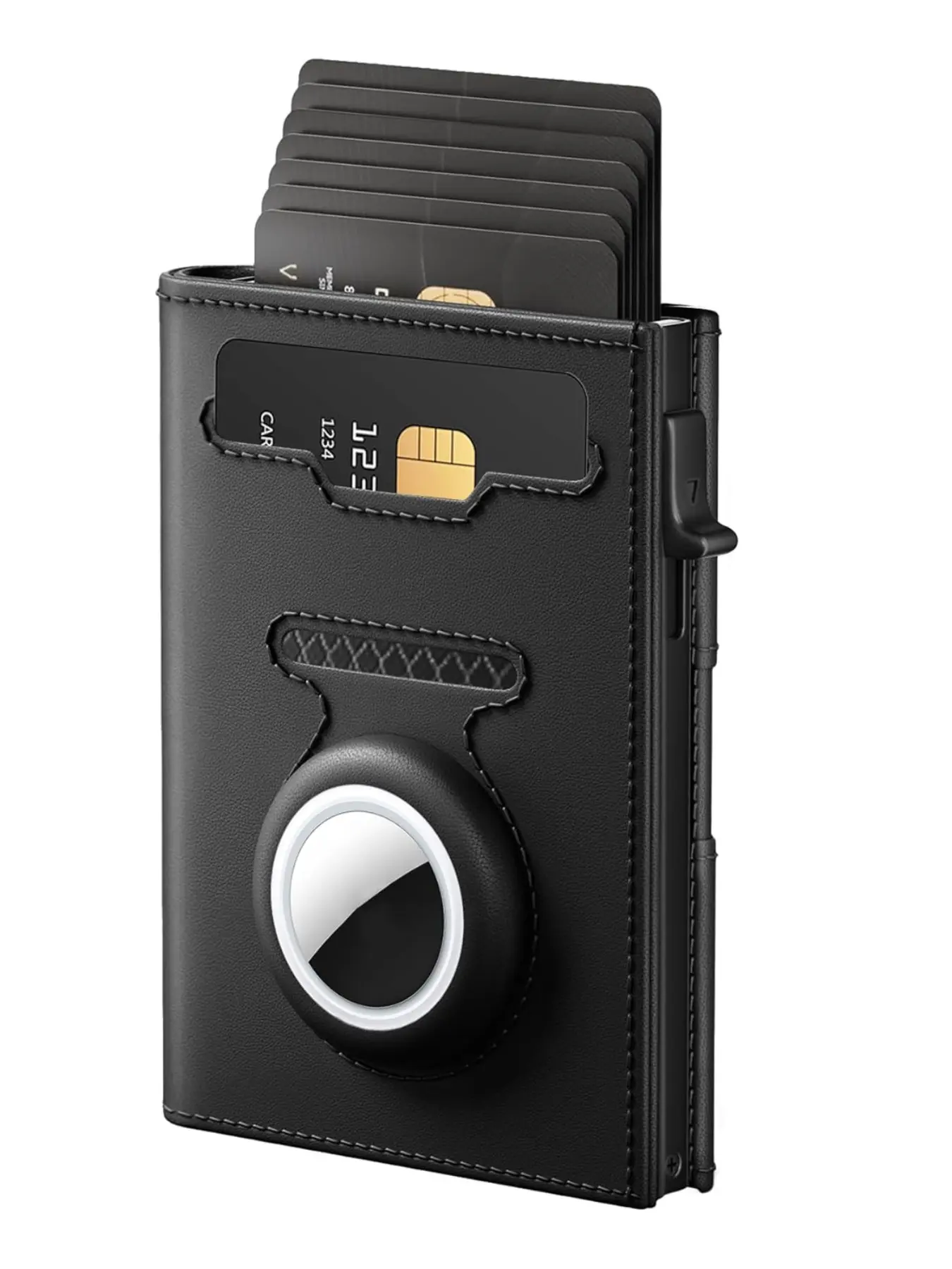 Men's Rfid Theft Proof Wallet with Air Tag Holder, Slim Minimalist Design, 10+ Card Capacity, ID Window, Cash Slot, Magnetic Closure, Gift Idea
