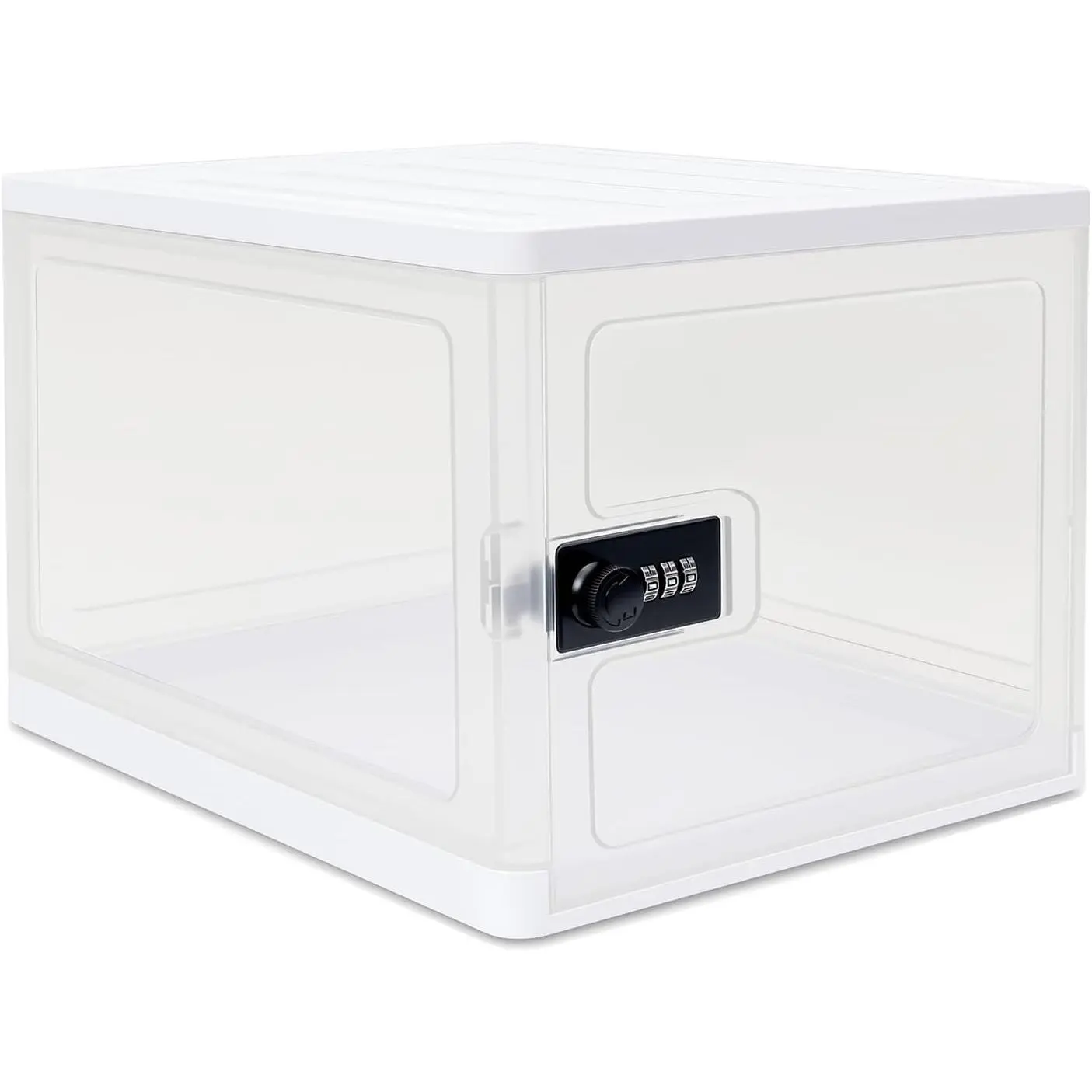 Lockable Pet Supplies Storage Container - Chocolate, Knives Safe Stowage, Drawer & Cabinet Organization Solution (Refrigerator-Compatible)