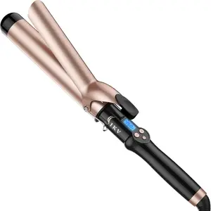 1.5 Inch Extra Long Barrel Curling Iron, Ceramic Tourmaline Large Barrel for Long Hair