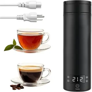Portable Electric Kettle (120V), Travel Tea Kettle, 316 Stainless Steel Premium Liner, 4-speed Temperature Adjustment with Auto Shut-off and Boil-Off Protection black