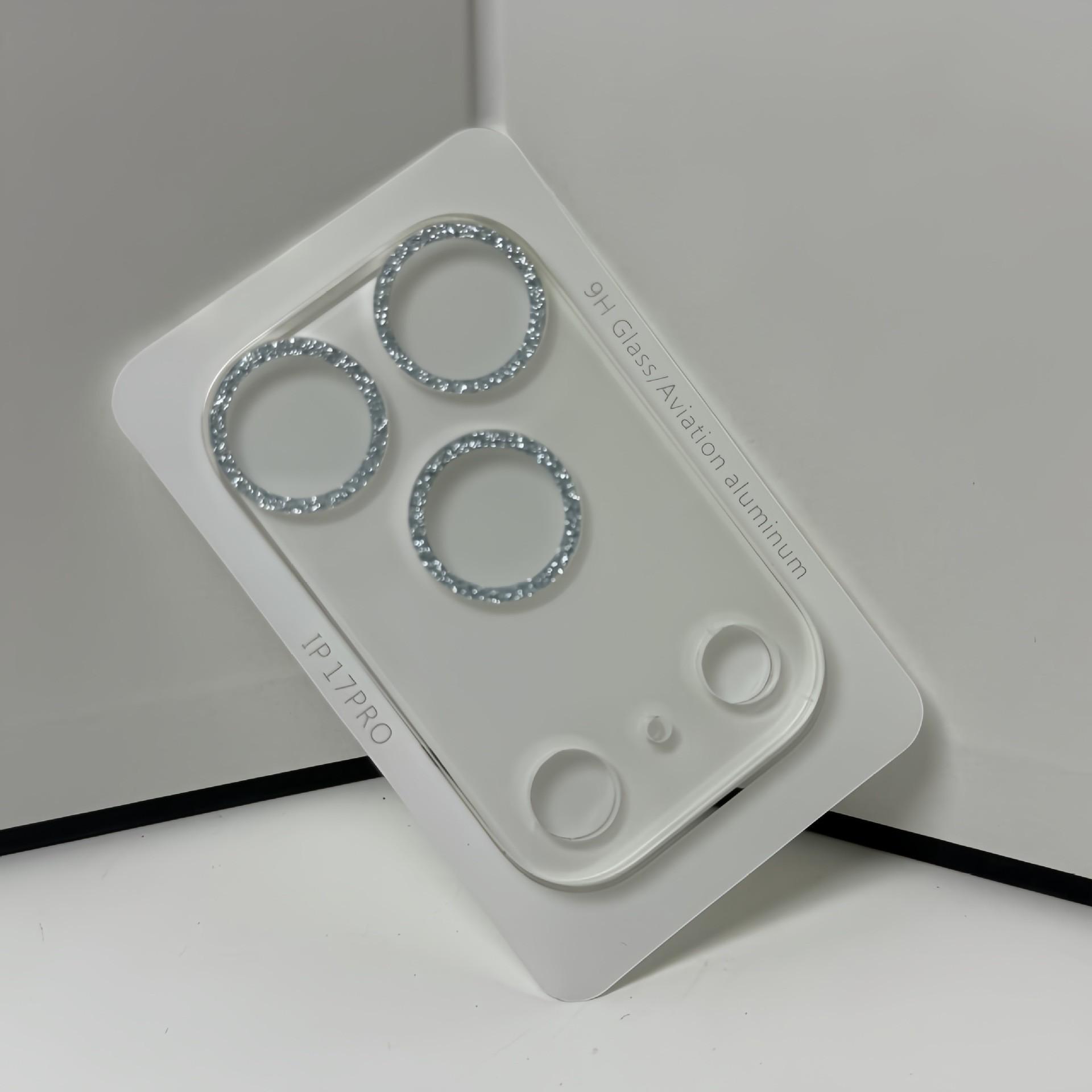 Applicable to Apple 17 glitter integrated lens film 17pro mobile phone lens anti-drop 16pro protective film 15 mobile phone film