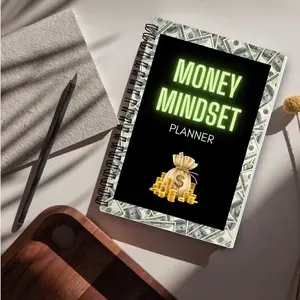 Money Mindset Planner A5 Notebook, Financial Planning Journal, Personal Finance Organizer, Budgeting Tool, Money Management Book
