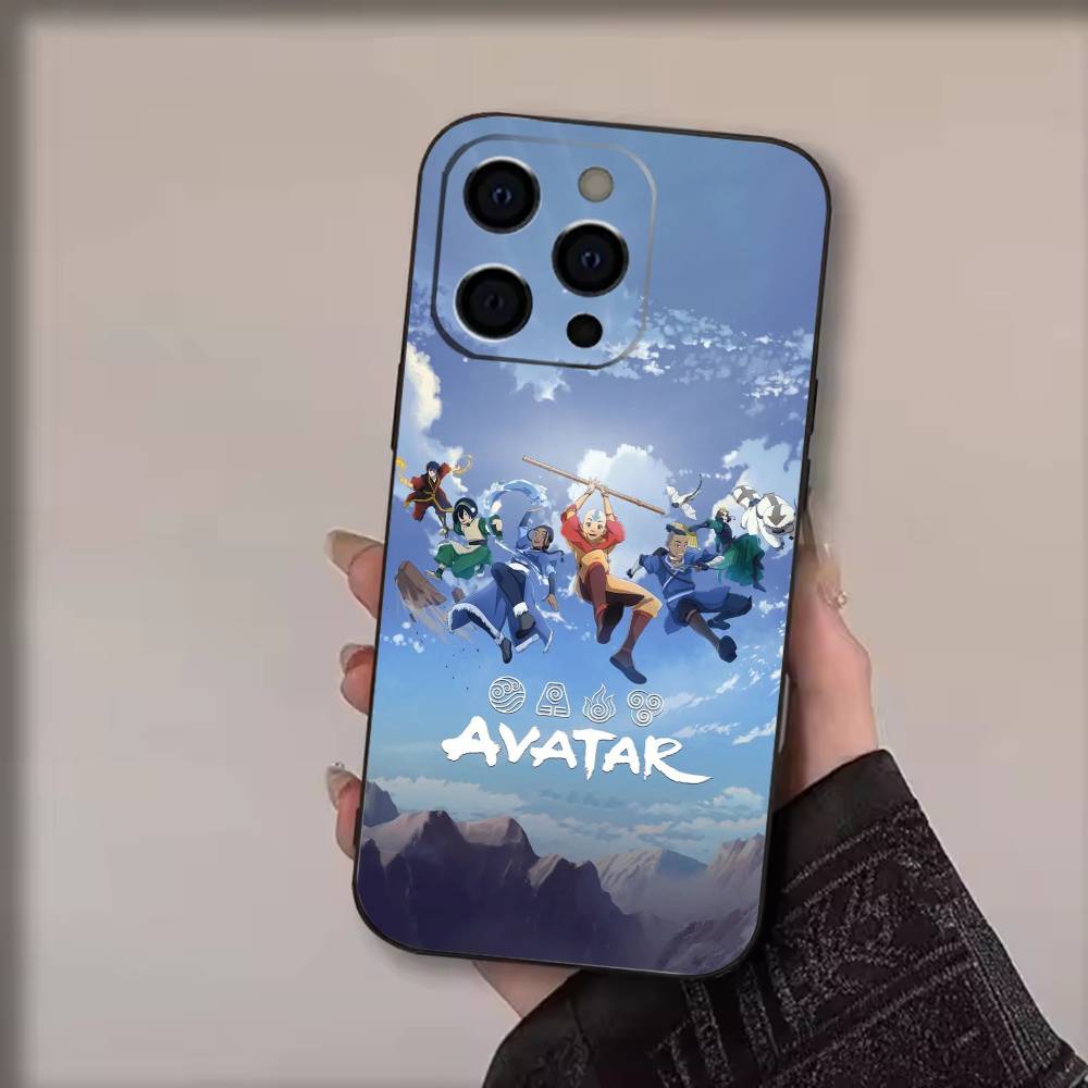 Avatar T-The Last A-Airbender  Phone Case For iPhone 17,16,15,14,13,12,11 Plus,Pro Max,Soft Silicone Black Cover