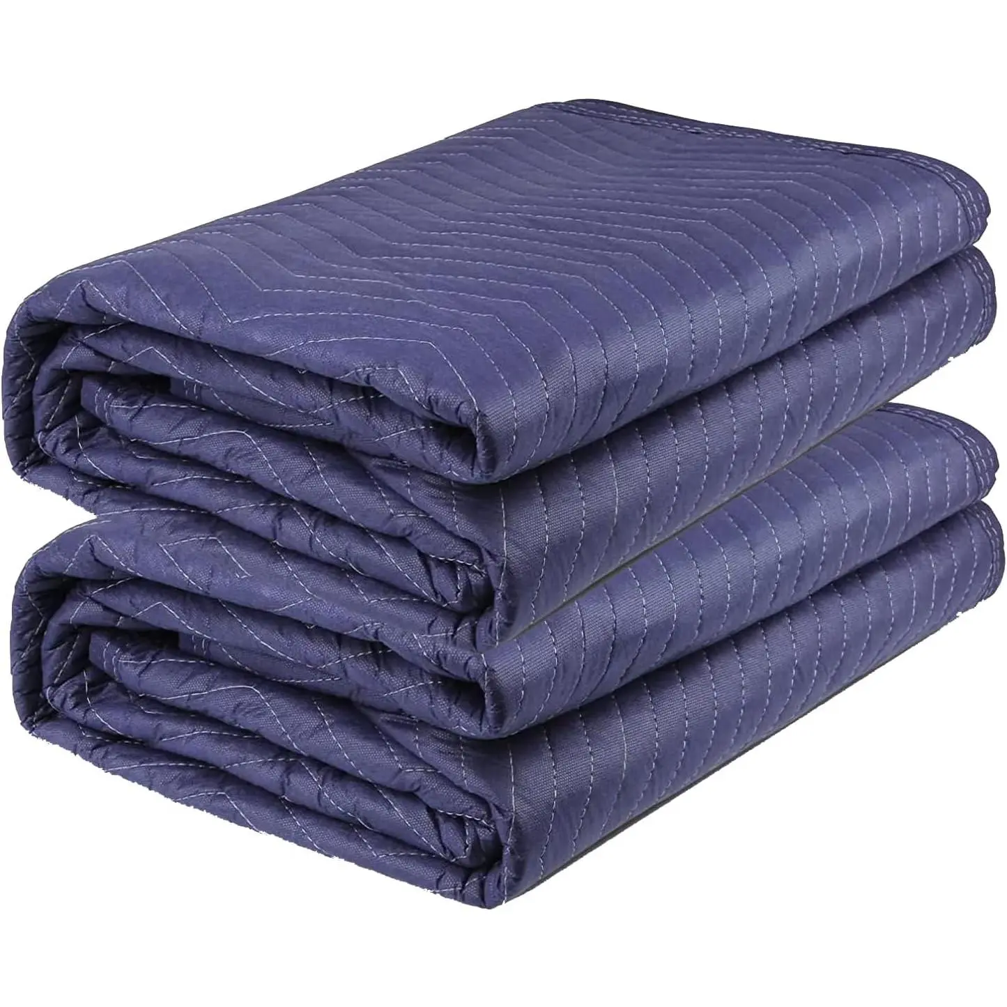 2 Pack Moving Blankets Heavy Dty 80"x72" Qilted Packing Blankets for Moving Frnitre Padded Shipping Frnitre Mover Ble