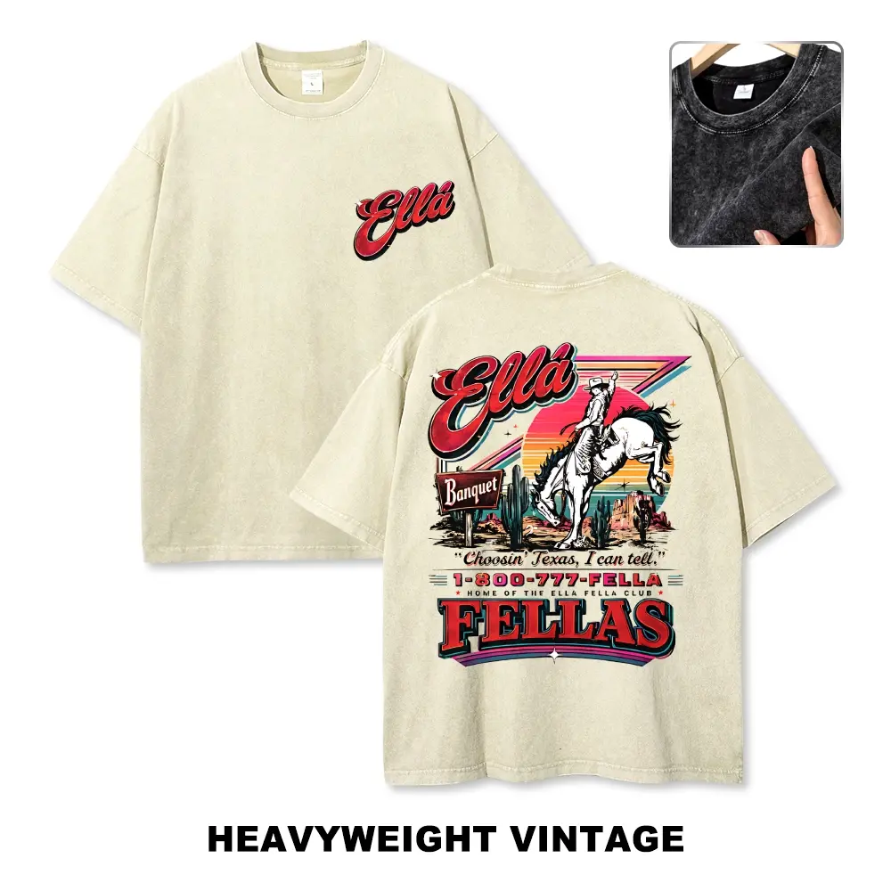 Men's Oversized Heavyweight Vintage Graphic Cowboy T-Shirt - Unisex Chic 3xl/4xl/5xl Retro Texas Western Rodeo Streetwear Top, Mineral Wash, Cold Wash Compatible, Do Not Dry Clean, Loose-Fitting