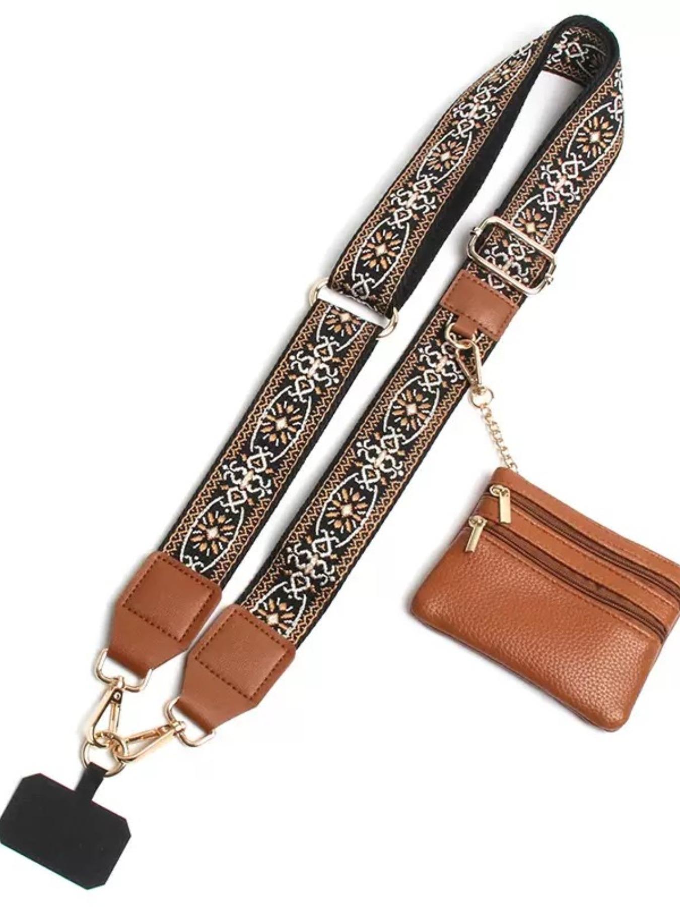 Retro ethnic pattern, adjustable, can be used as mobile phone straps, bag straps, crossbody model mobile phone straps with wallet, bag straps, zipper bags, crossbody straps with wallets, Mother's Day gifts, birthday gifts