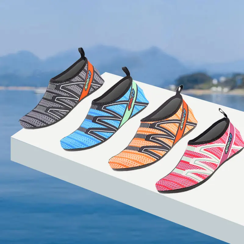 Beach socks shoes men's and women's water parks wading outdoor river swimming shoes soft shoes non-slip and anti-cut barefoot skin shoes