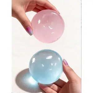 Slow Rebound Round Solid Color Transparent Toy Desktop Decor, Soft Squishable Material, Suitable For Adults, Office Desk, Home Decor, Party, Ideal Gift For Mother's Day, Birthday, Christmas, Easter, Thanksgiving