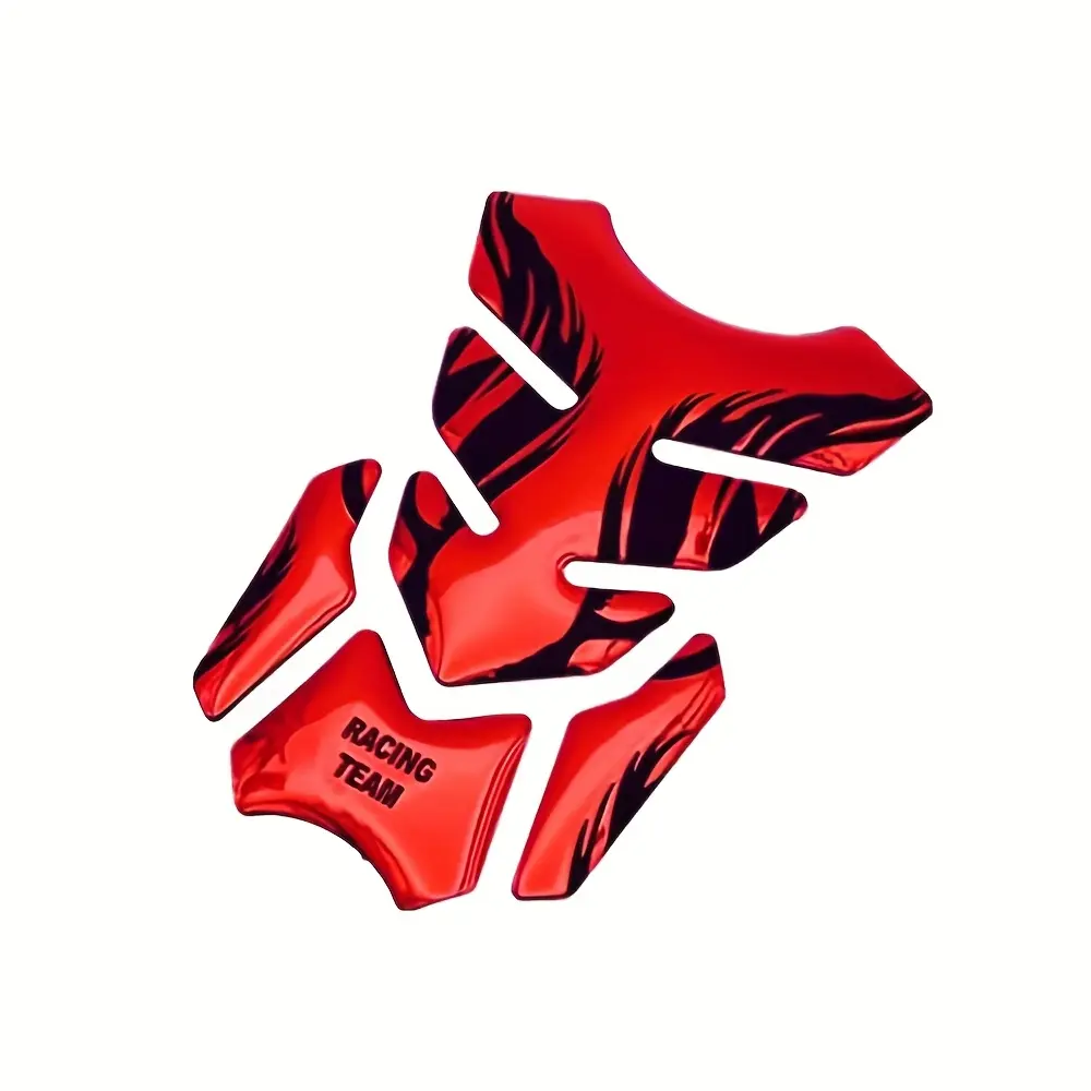 Motorcycle Modification Fuel Tank Sticker PVC Soft Rubber Flame Decorative Sticker Scratch Cover Motorcycle Fuel Tank Sticker Fishbone Label Sticker