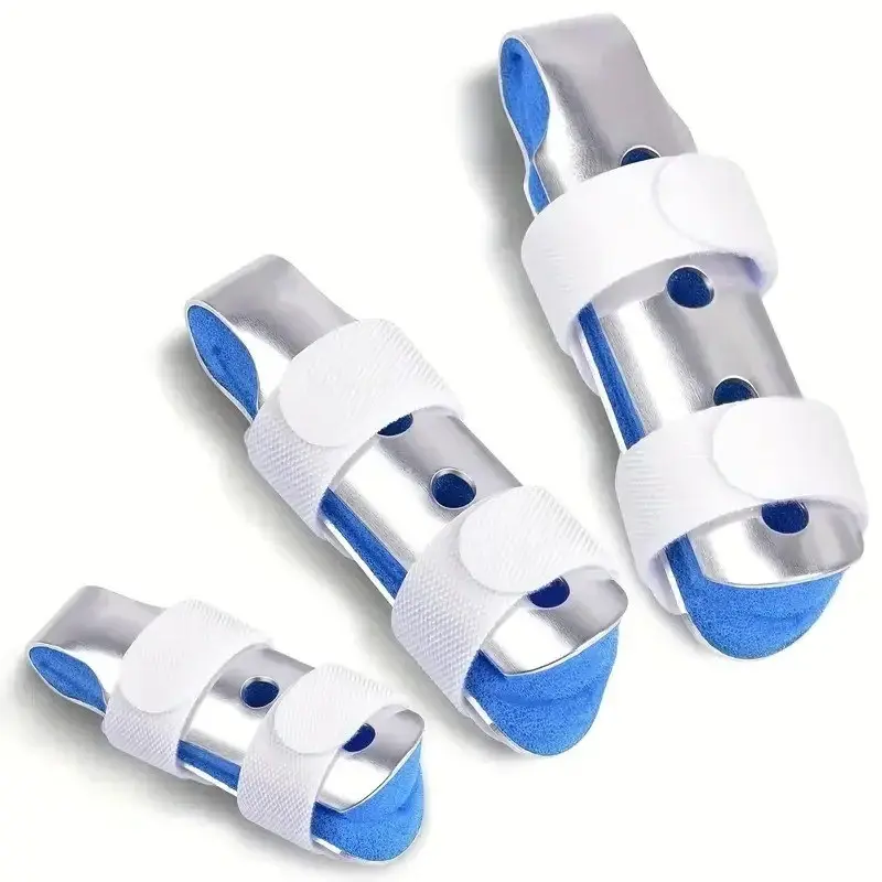 1-3 Finger Splints Support Braces Stabilizer for Straightening Joint Fixation, Blue Color, Ideal for Fractured Fingers, Hand Brace