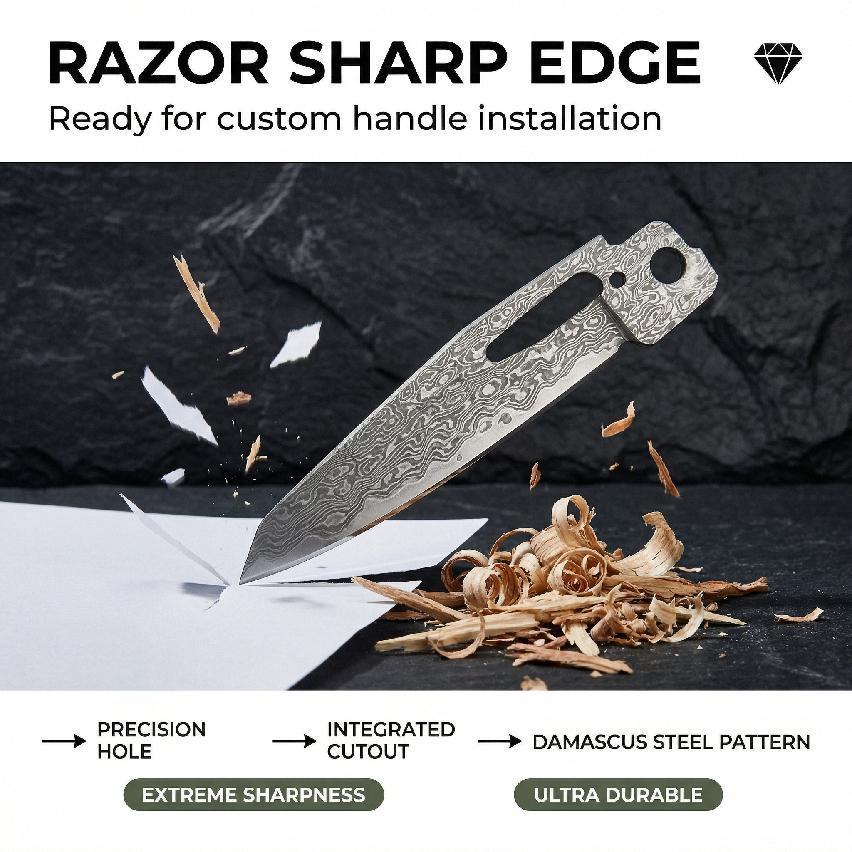 VG10 Damascus Blade for Leatherman MUT, Knife Upgrade,Premium