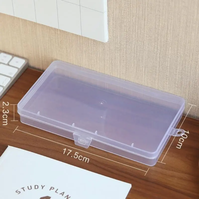 1 PC Stationery Stickers Plastic Storage Box Organizer Container Art Tool Case for Craft Desktop Multifunctional Organizer