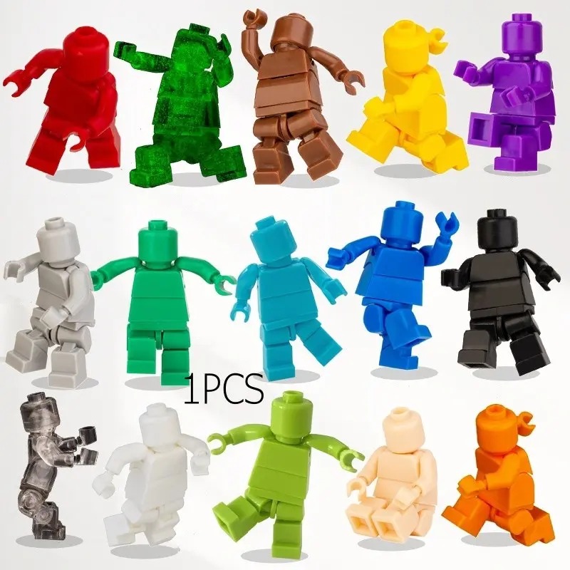 4cm Multi-Color Action Figure Base, Highly Movable Jointed Doll Accessories, Third-Party Character Figurine Parts, Building Blocks Toy Components