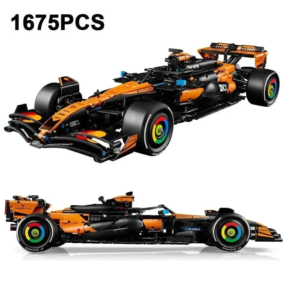 1675PCS Technical Formula Team MCL39 Racing Car Building Blocks Assemble Bricks Motorsport Vehicle Toy Gift For Adult Kids