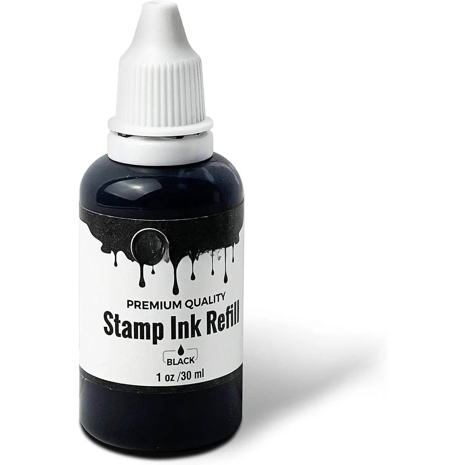 Self-Inking  Refill Ink, Squeeze Bottle – 1 oz. (Black)