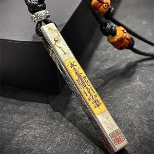 Five-Way Fortune God Pendant with the Big Dipper Constellation, Wealth-Attracting and Energy-Transforming Pendant Necklace, Taoist Style Youth Accessory, Unisex
