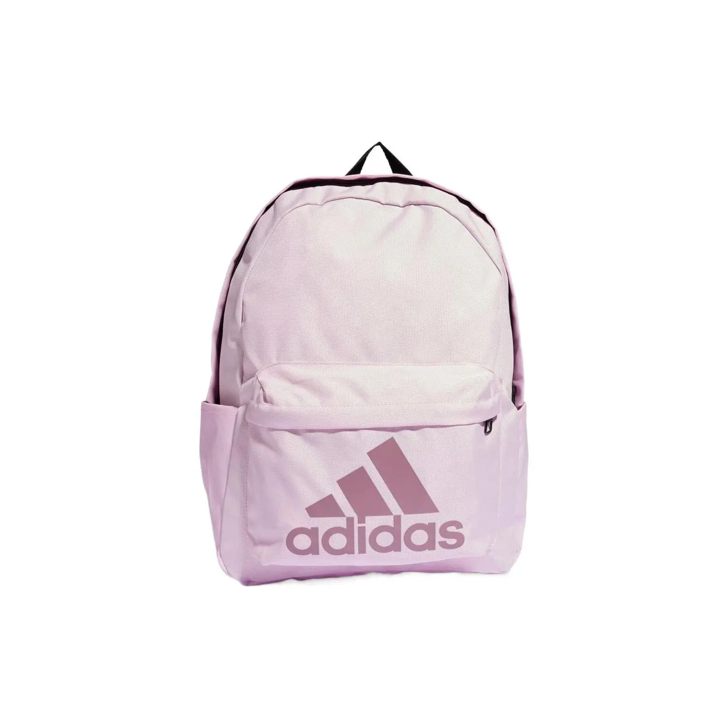 Adidas Classic Badge Polyester Backpack for Men and Women, Casual Style in Pink
