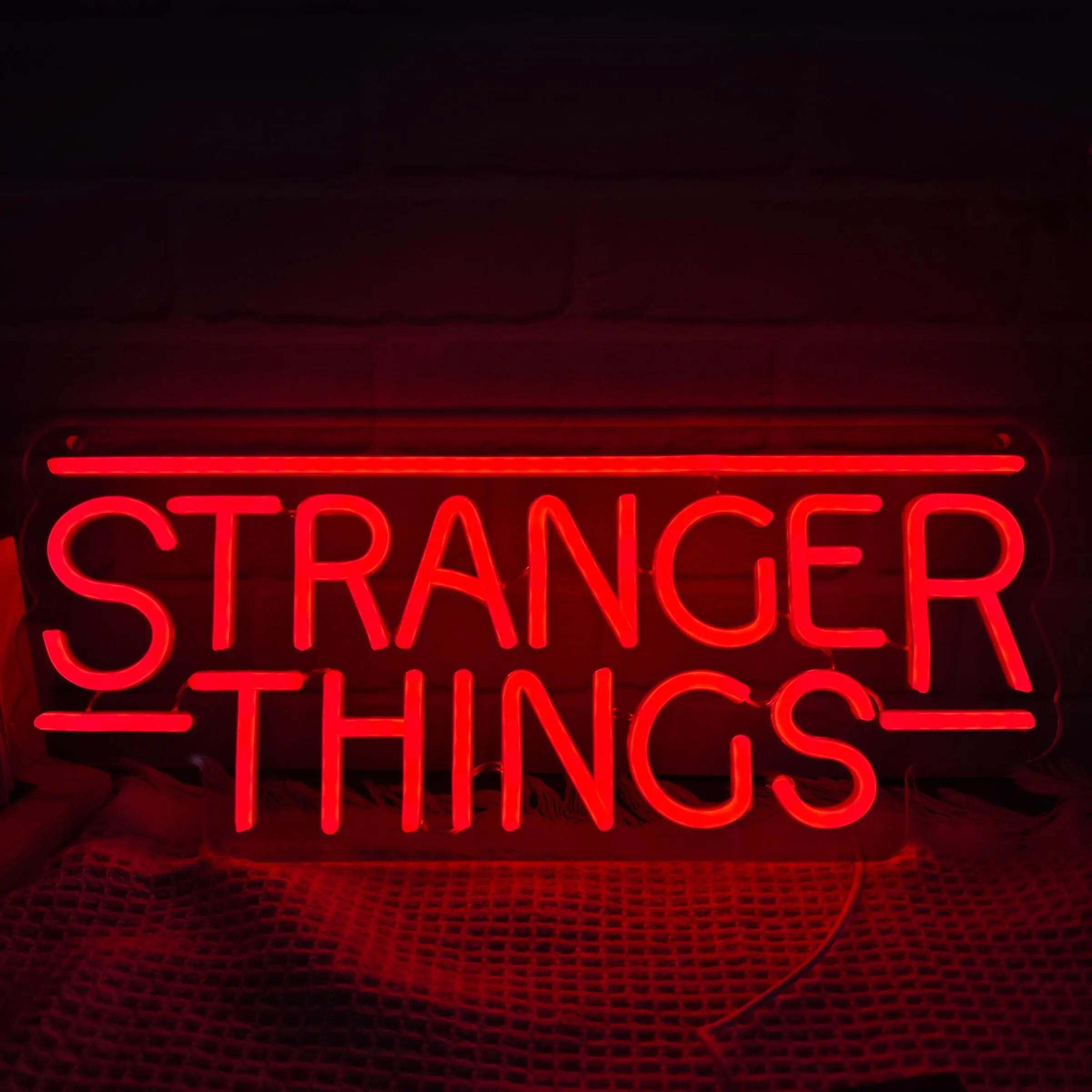 Stranger Things Neon Light, USB Powered Adjustable Game Room Ambiance Lamp, Creative Holiday Gift, Festive Atmosphere Decor, Led Neon Lights