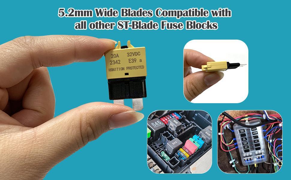 ATM, ATC, ATO Automotive Low-Profile Manual Reset Fuses Suitable For Marine, Truck, RV, SUV, and Motorcycle DC Fuse Kits Automotive Circuit Breaker Fuses Reset Fuses Assortment Kit ATM, ATC, ATO Automotive Low-Profile Manual Reset Fuses Suitable For Marine, Truck, RV, SUV, and Motorcycle DC Fuse Kits Automotive Circuit Breaker Fuses Reset Fuses Assortment Kit