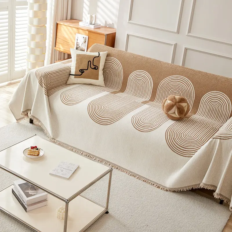 Sofa towel, high-end modern Nordic sofa cover cloth, chenille anti-cat scratch, four-season universal sofa cover, sofa cover, Couch Cover, Washable Sofa Covers